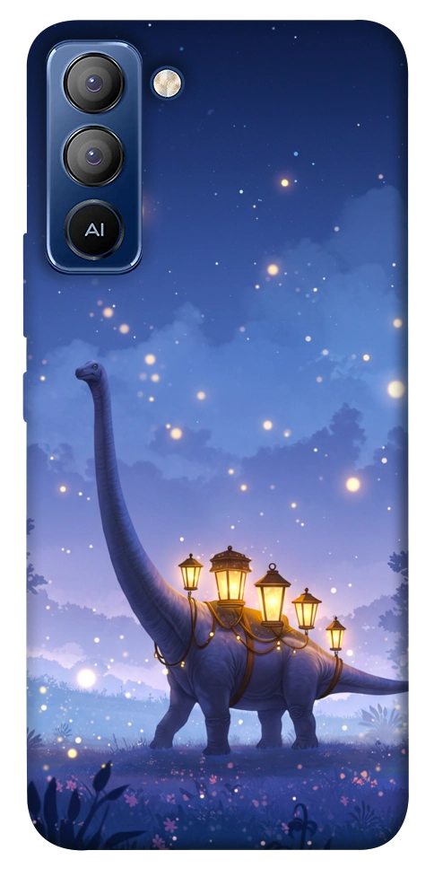 Чехол Lanterns dino для TECNO Pop 5 Pro