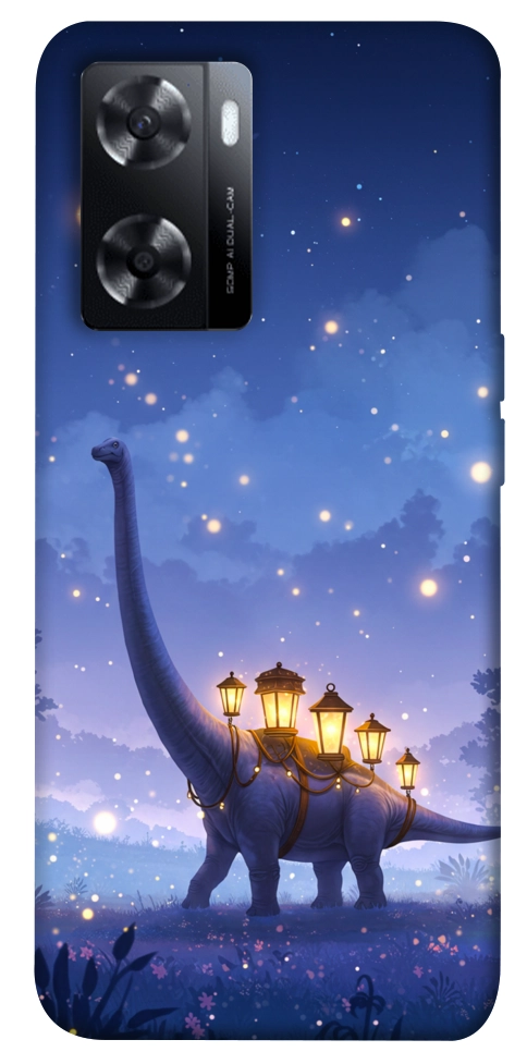 Чехол Lanterns dino для Oppo A57s