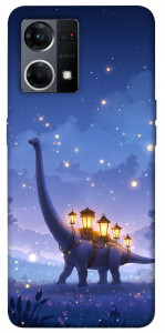 Чохол Lanterns dino для Oppo Reno 7 4G