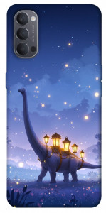 Чохол Lanterns dino для Oppo Reno 4