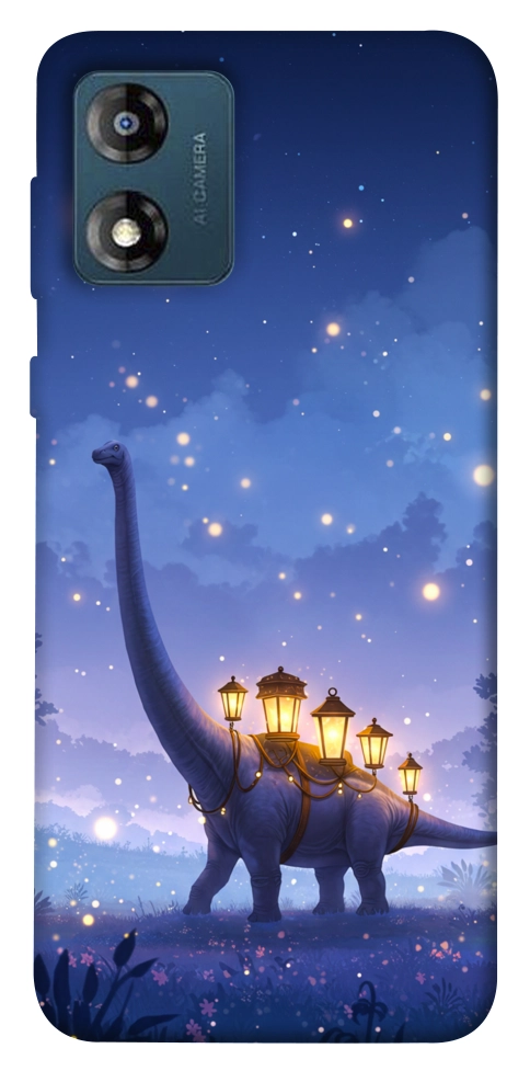 Чехол Lanterns dino для Motorola Moto E13