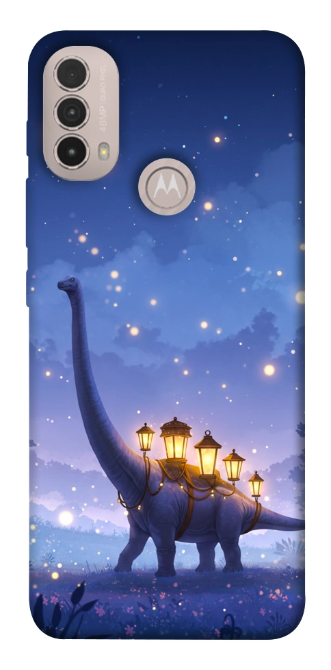 Чехол Lanterns dino для Motorola Moto E40
