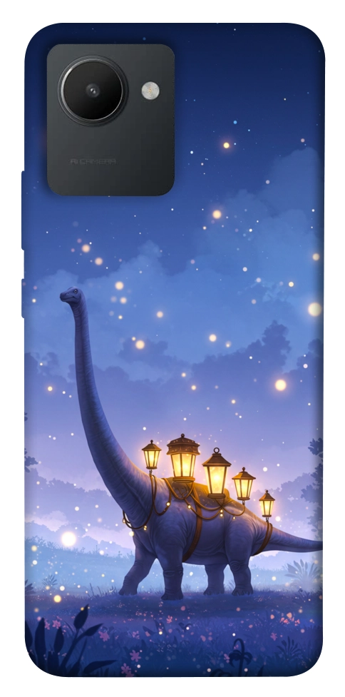 Чехол Lanterns dino для Realme C30