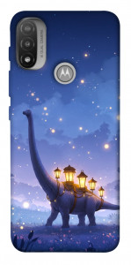 Чехол Lanterns dino для Motorola Moto E20