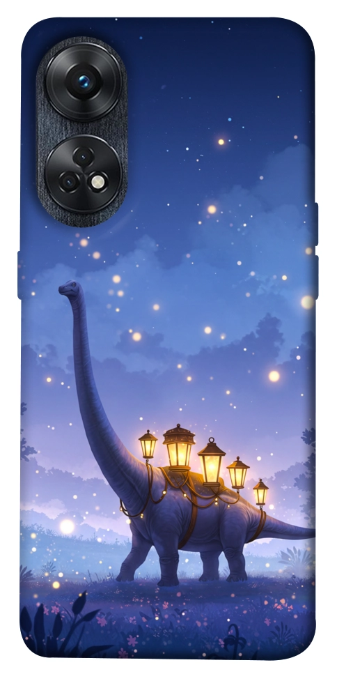 Чохол Lanterns dino для Oppo Reno 8 T 4G