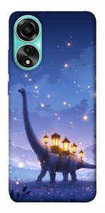 Чехол Lanterns dino для Oppo A78 4G