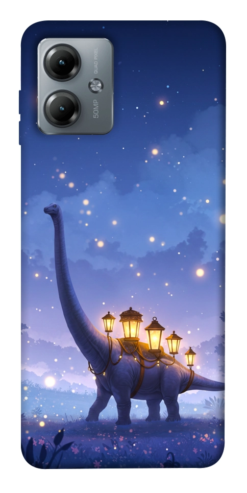 Чохол Lanterns dino для Motorola Moto G14