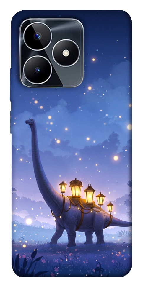 Чехол Lanterns dino для Realme C53
