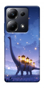 Чехол Lanterns dino для Xiaomi Poco M6