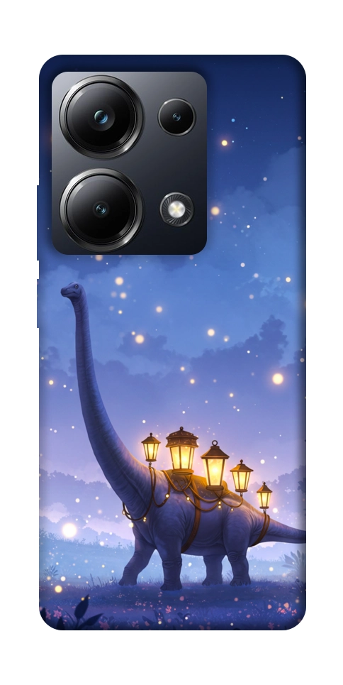 Чохол Lanterns dino для Xiaomi Poco M6 Pro 4G