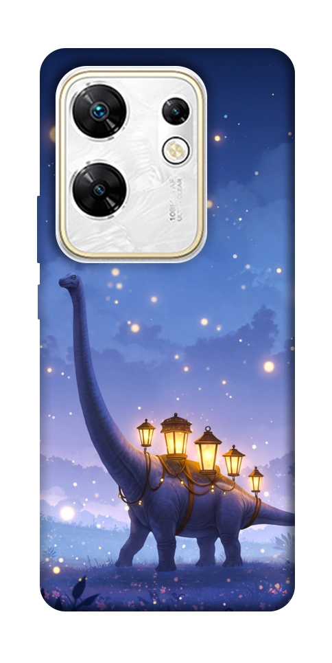 Чехол Lanterns dino для Infinix Zero 30 4G