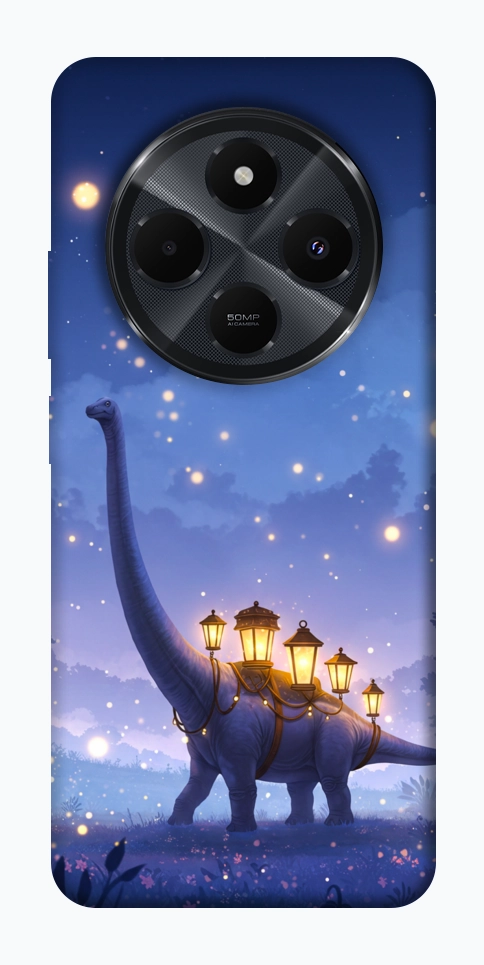 Чохол Lanterns dino для Xiaomi Redmi 14C