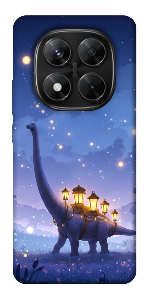Чехол Lanterns dino для Xiaomi Redmi Note 14 Pro 5G