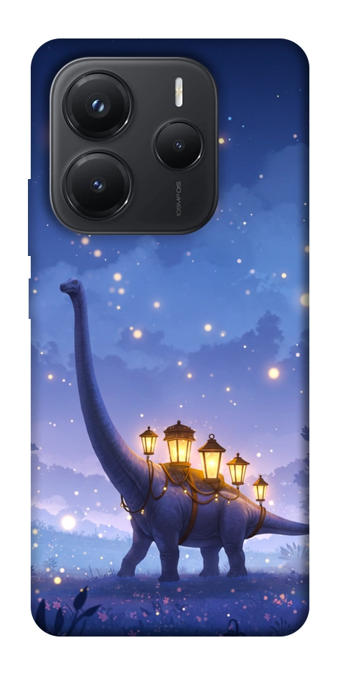 Чехол Lanterns dino для Xiaomi Redmi Note 14 5G