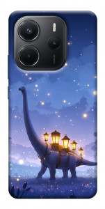Чехол Lanterns dino для Xiaomi Redmi Note 14 4G (Int. version)