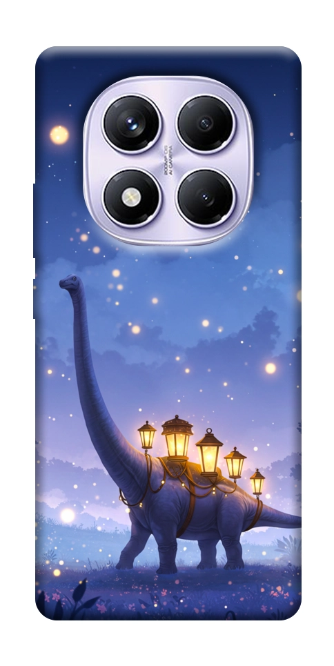 Чехол Lanterns dino для Xiaomi Poco X7