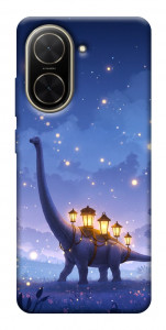 Чехол Lanterns dino для Xiaomi Poco C71