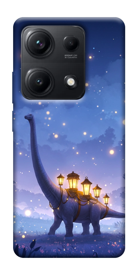Чехол Lanterns dino для Xiaomi Redmi Note 14S