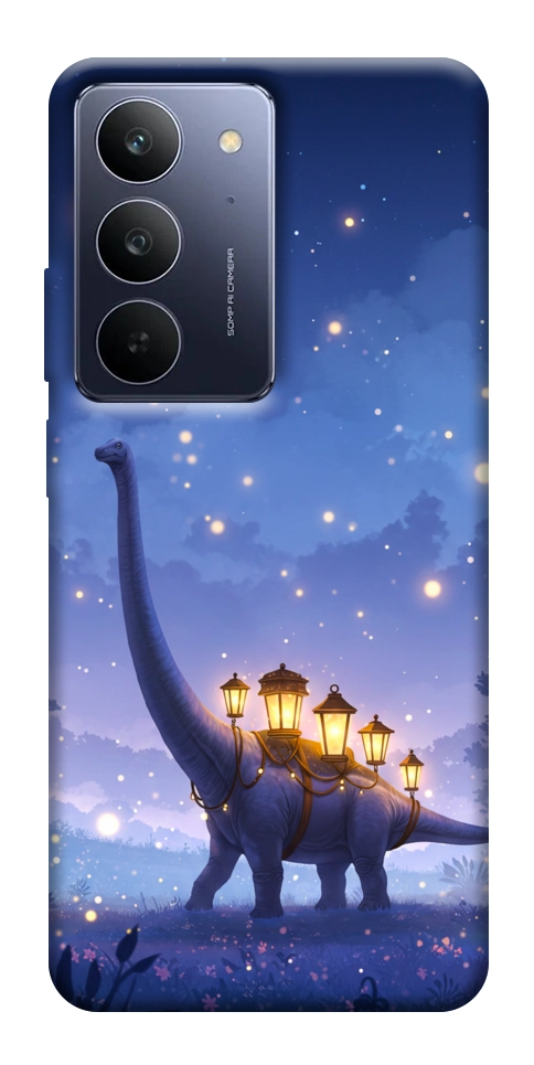 Чехол Lanterns dino для Realme C75x