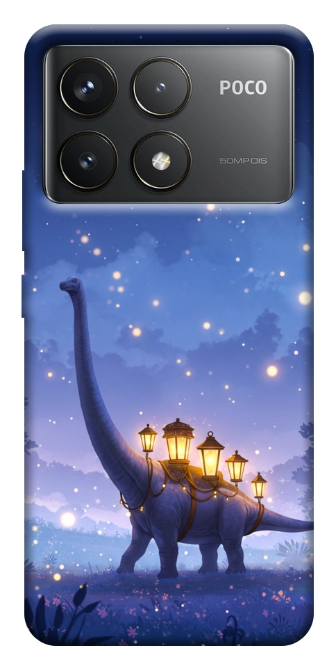 Чохол Lanterns dino для Xiaomi Poco F6 Pro