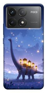 Чехол Lanterns dino для Xiaomi Poco F6 Pro