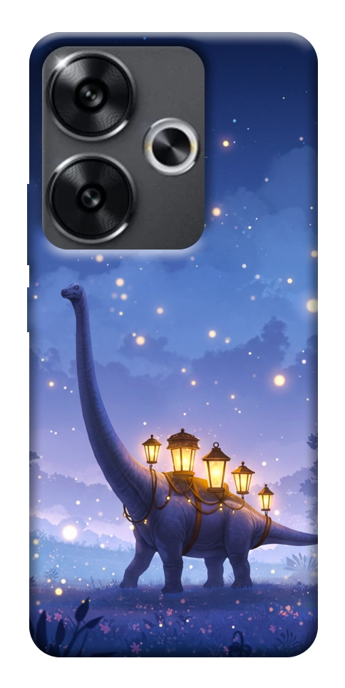 Чехол Lanterns dino для Xiaomi Poco F6