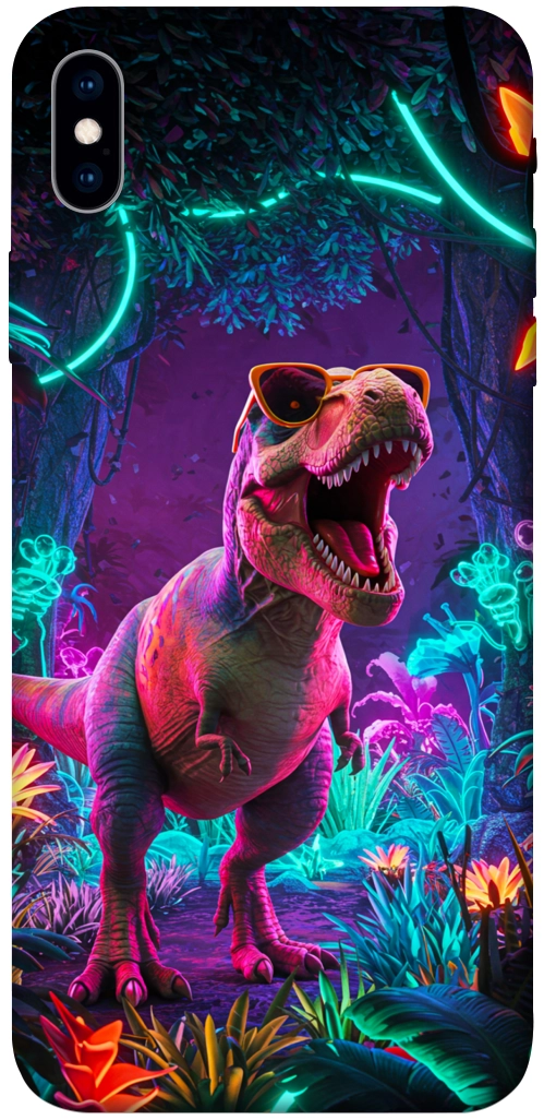 Чехол Neon dino для iPhone XS Max