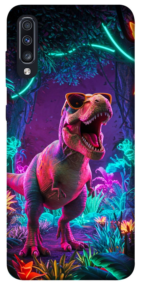 Чехол Neon dino для Galaxy A70 (2019)