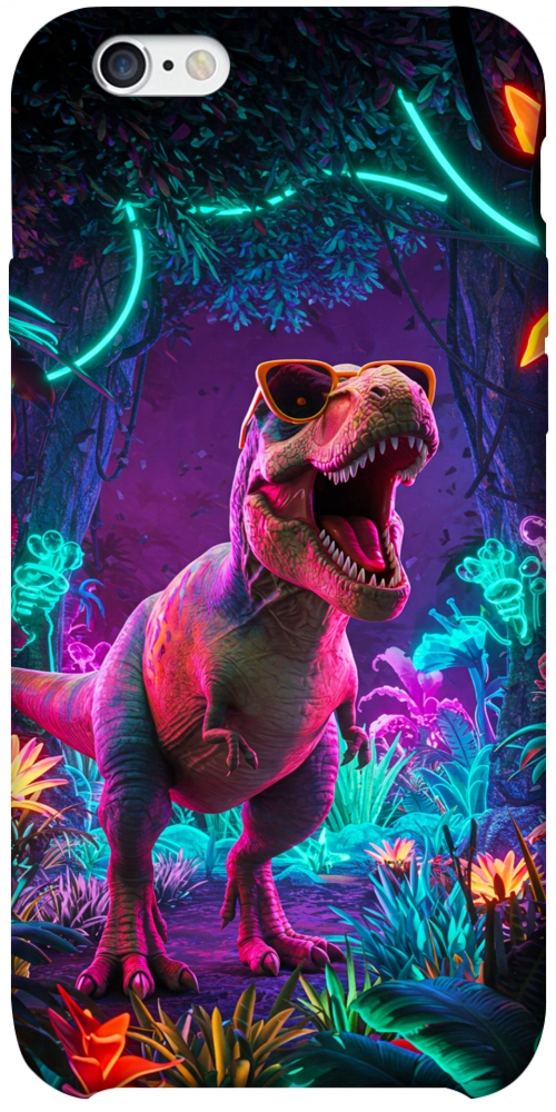 Чохол Neon dino для iPhone 6S Plus