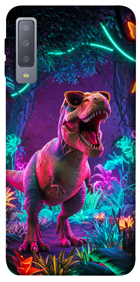 Чохол Neon dino для Galaxy A7 (2018)