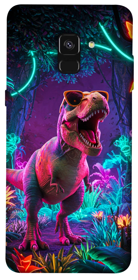 Чехол Neon dino для Galaxy A8 (2018)