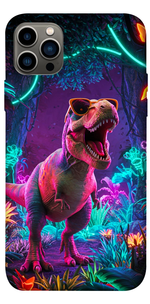 Чохол Neon dino для iPhone 12 Pro