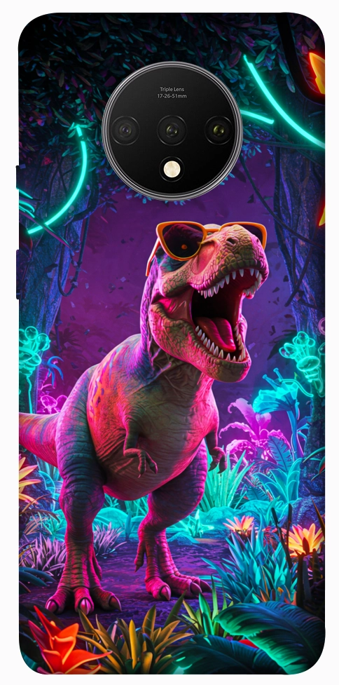 Чохол Neon dino для OnePlus 7T