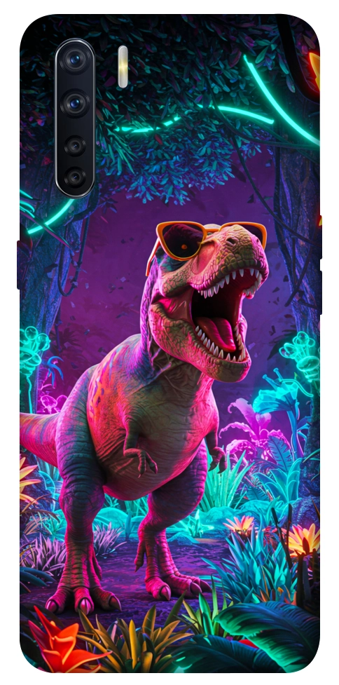 Чохол Neon dino для Oppo A91
