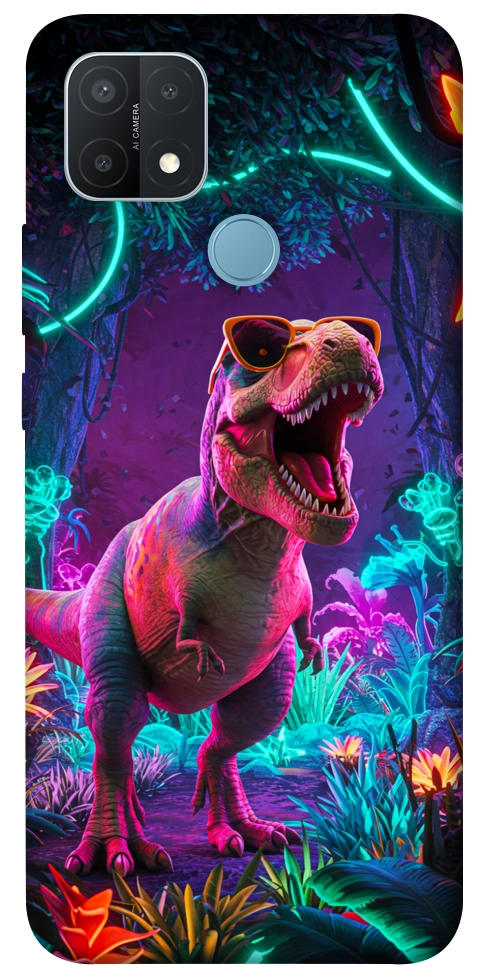Чехол Neon dino для Oppo A15