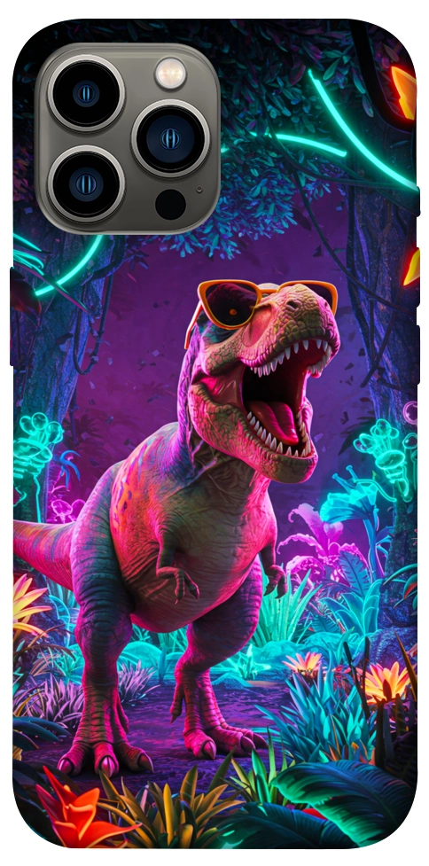 Чохол Neon dino для iPhone 13 Pro Max