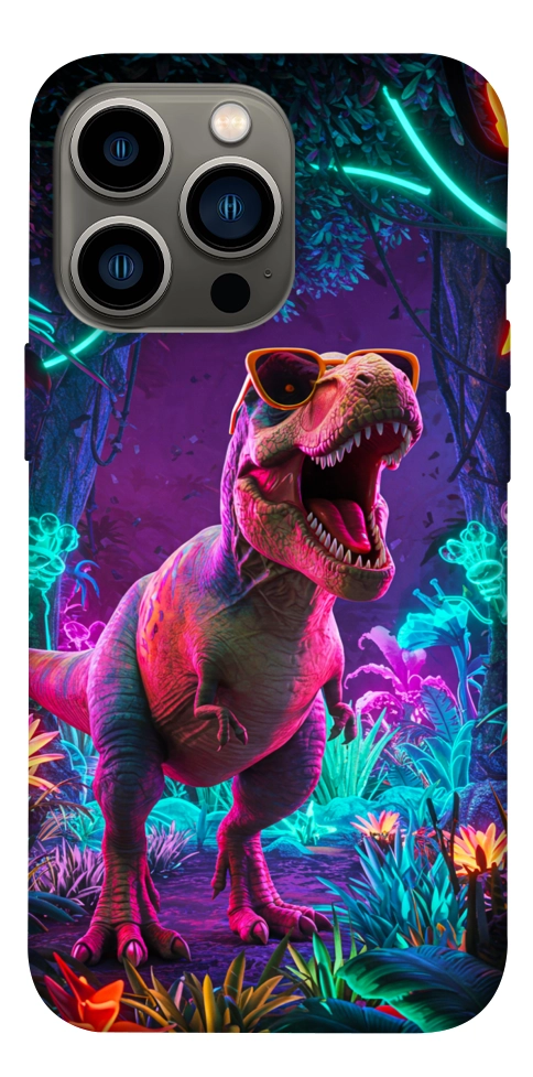 Чохол Neon dino для iPhone 13 Pro