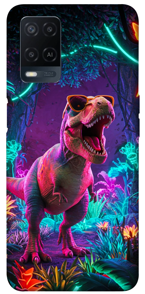 Чехол Neon dino для Oppo A54 4G