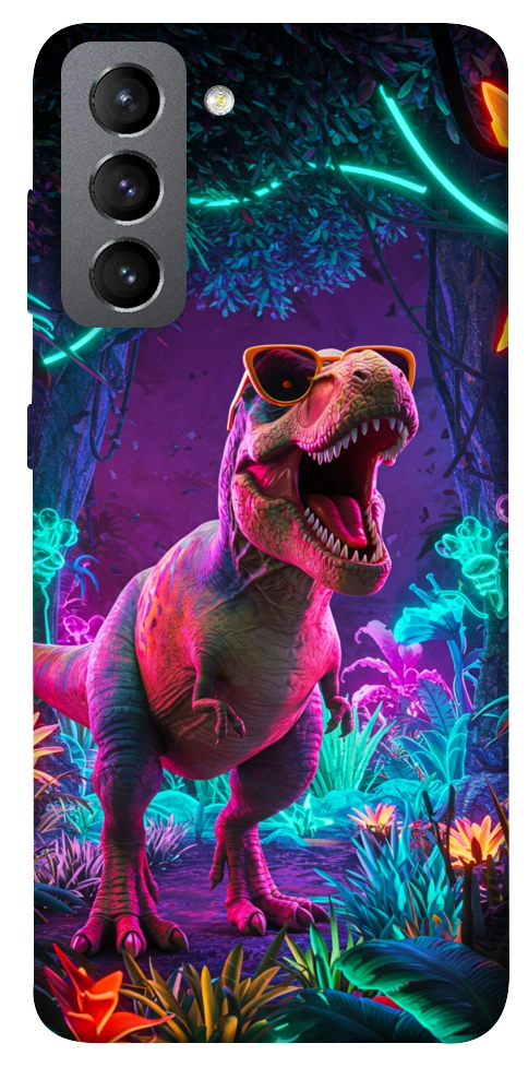 Чохол Neon dino для Galaxy S21 FE