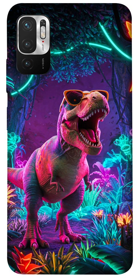 Чехол Neon dino для Xiaomi Redmi Note 10 5G