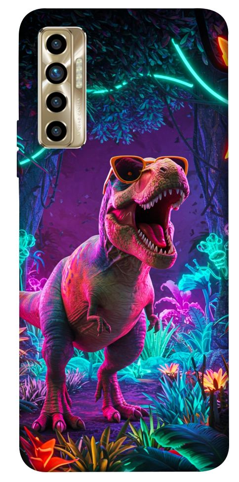 Чохол Neon dino для TECNO Camon 17P