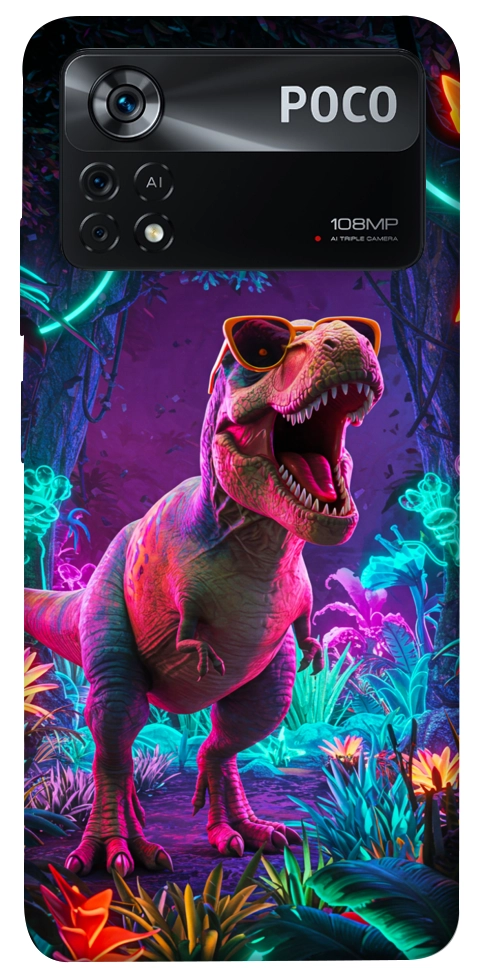 Чехол Neon dino для Xiaomi Poco X4 Pro