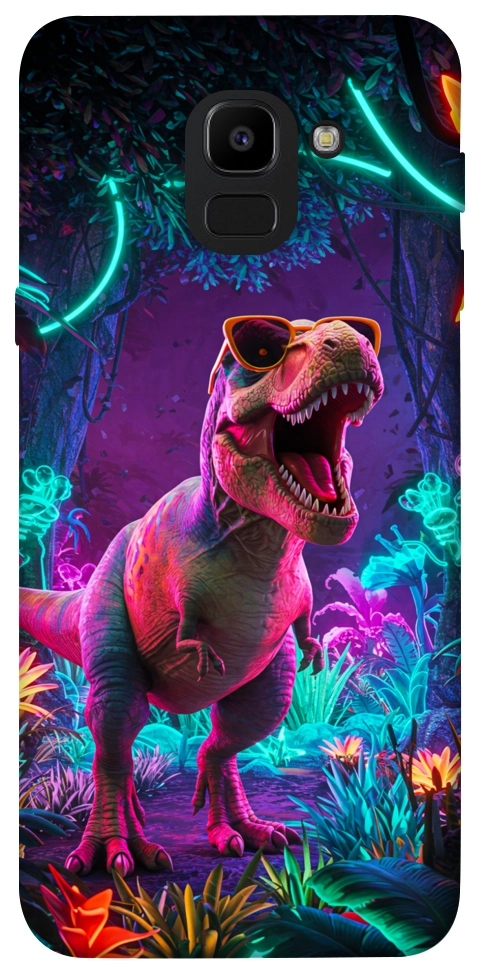 Чехол Neon dino для Galaxy J6 (2018)