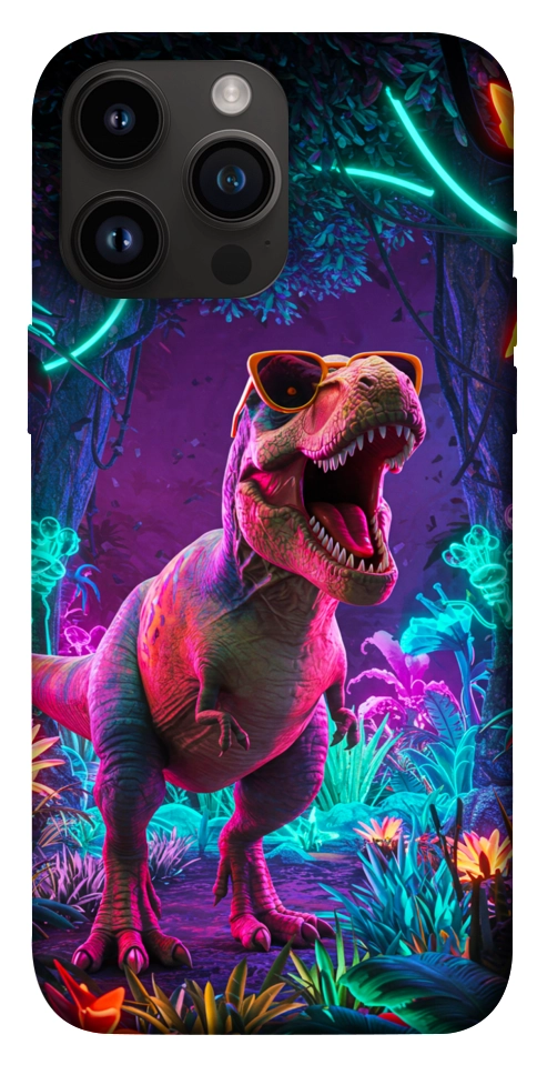 Чохол Neon dino для iPhone 14 Pro Max