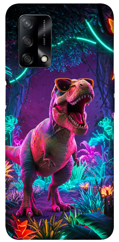 Чехол Neon dino для Oppo F19