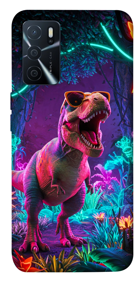 Чохол Neon dino для Oppo A16