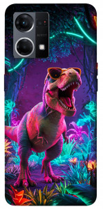 Чохол Neon dino для Oppo Reno 7 4G