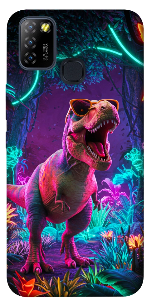 Чехол Neon dino для Infinix Hot 10 Lite