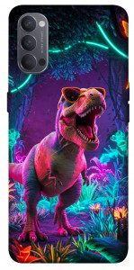 Чохол Neon dino для Oppo Reno 4