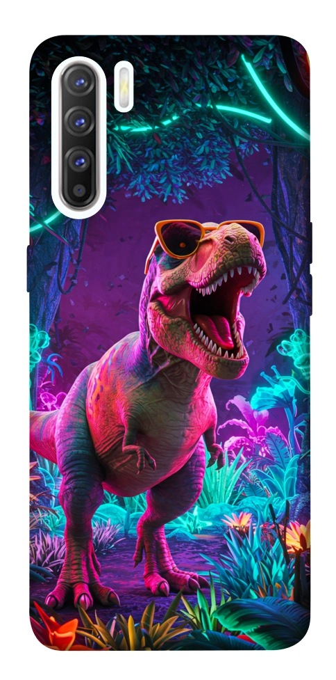 Чехол Neon dino для Oppo Reno 3